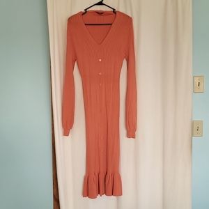 Orange sweater dress - Brand new